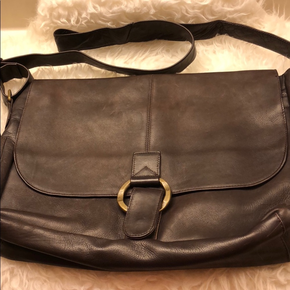 Genuine Leather messenger crossbody bag